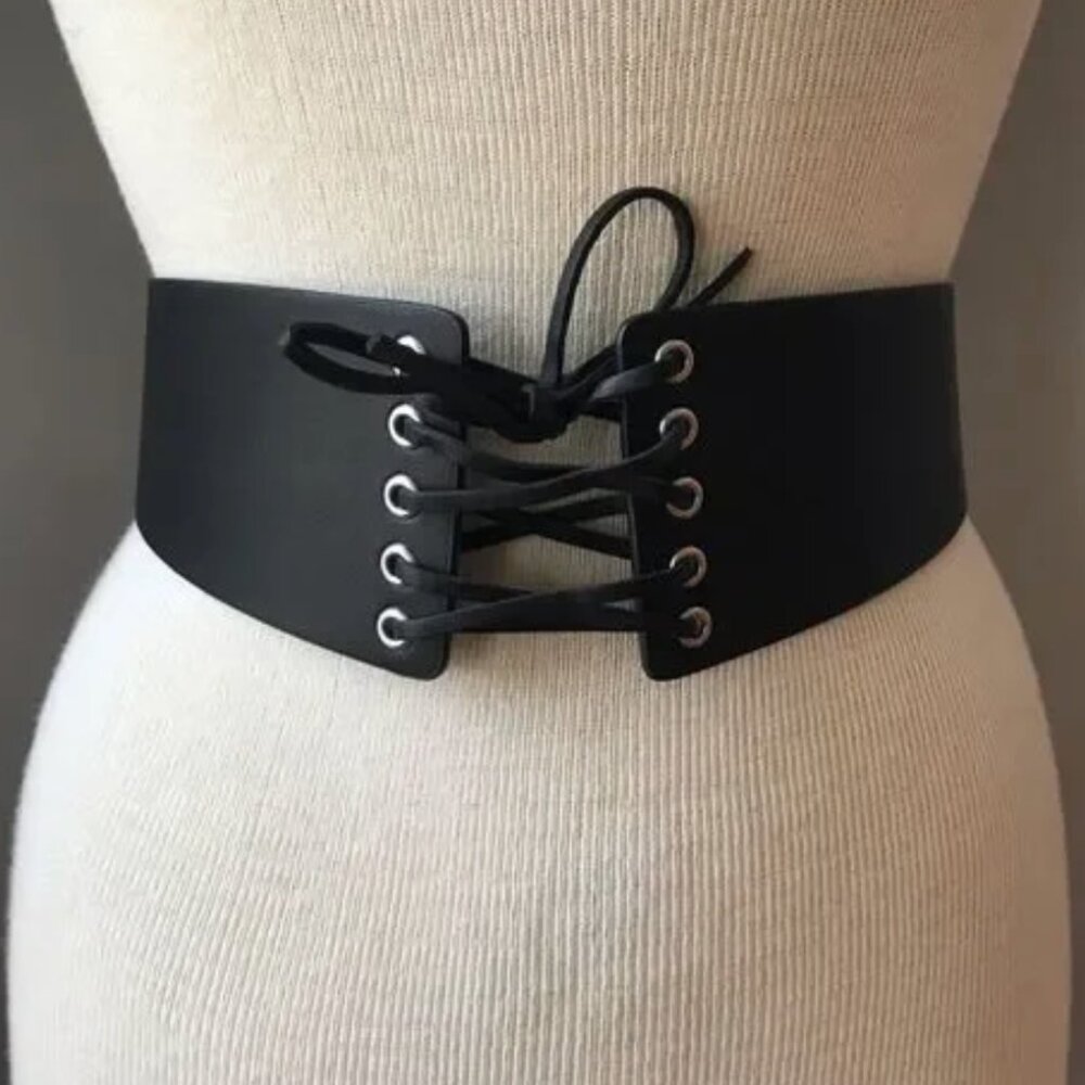 Express Corset Belt in Faux Leather SM
